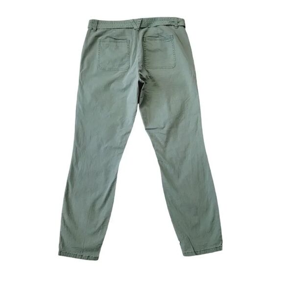 Vineyard Vines Utility Tie Belt Stretch Casual Pants in Sage Olive Size 8 - Picture 3 of 9